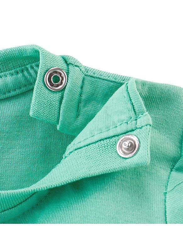 Babyhug Half Sleeves Cotton Jersey Tiger Printed T- Shirt - Green