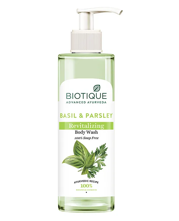 Biotique Basil Parsley Revitalizing Body Wash 100 Soap Free