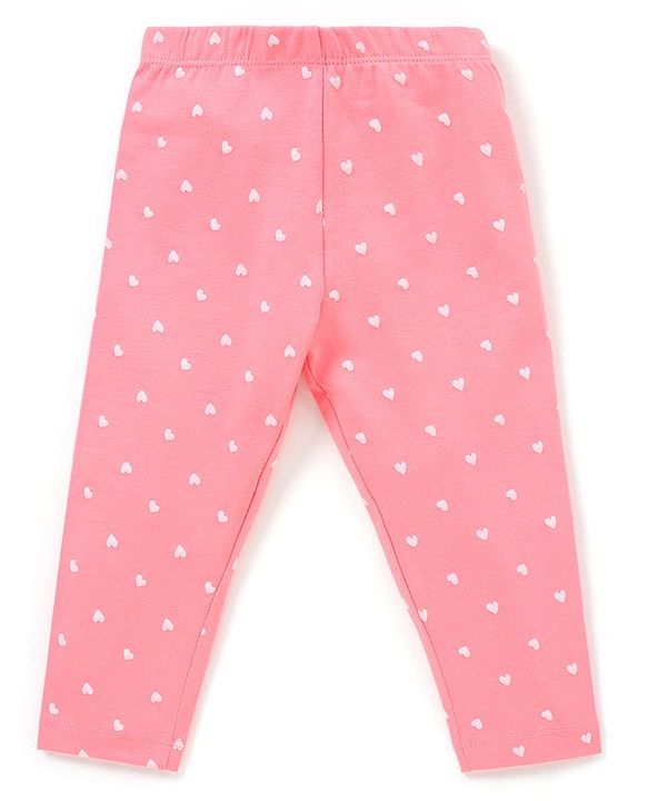 Babyhug 100% Cotton Sleeveless Top & Leggings Set Floral & Heart Print - Pink