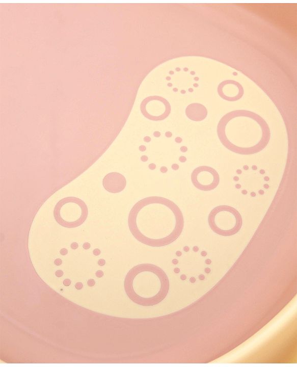 Babyhug Foldable Bathtub with Cushion and Inbuilt Thermometer - Pink