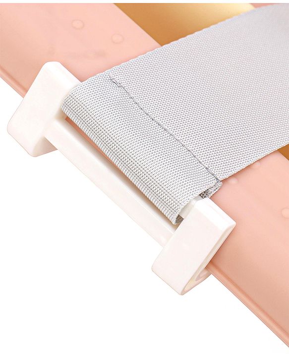 Babyhug Foldable Bathtub with Cushion and Inbuilt Thermometer - Pink