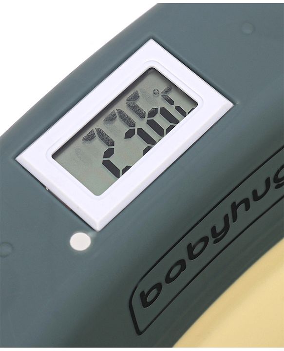 Babyhug Foldable Bathtub with Cushion and Inbuilt Thermometer - Green