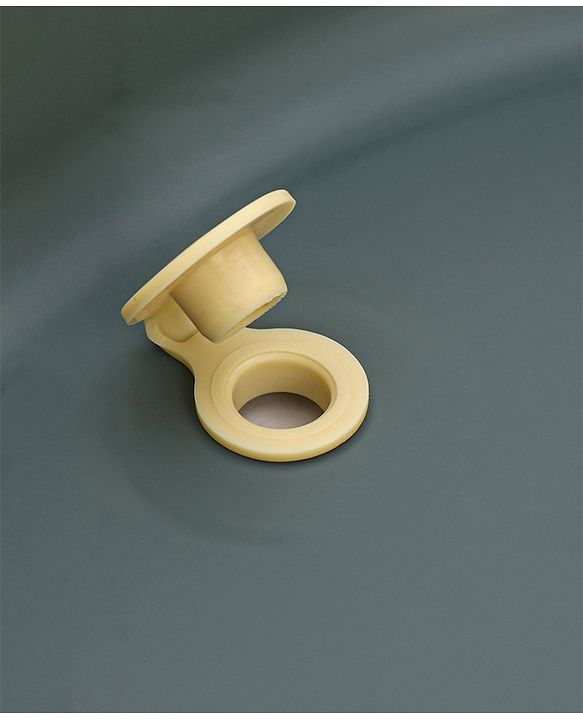 Babyhug Foldable Bathtub with Cushion and Inbuilt Thermometer - Green