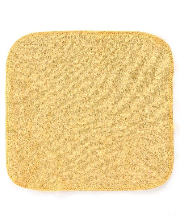 Babyhug Terry Knit Wash Cloths Pack of 6- Multicolour