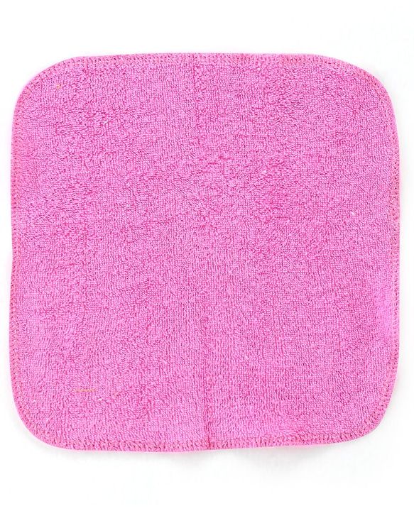 Babyhug Terry Knit Wash Cloths Pack of 6- Multicolour