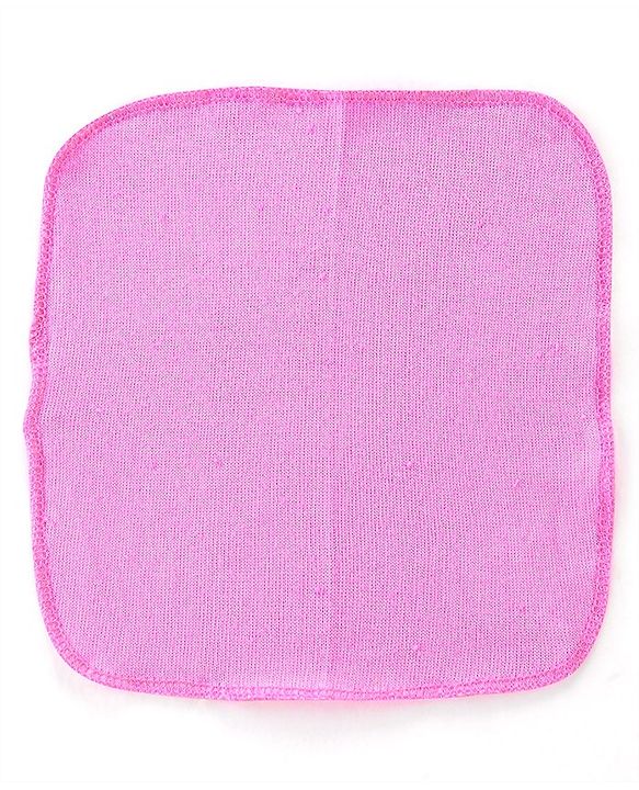 Babyhug Terry Knit Wash Cloths Pack of 6- Multicolour
