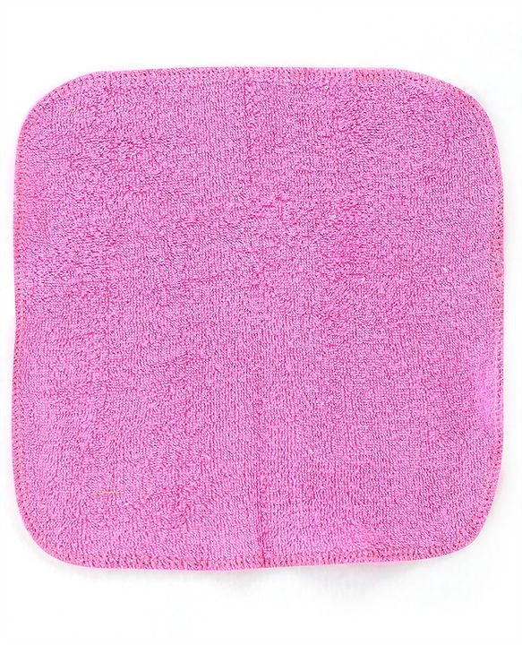 Babyhug Terry Knit Wash Cloths Pack of 6- Multicolour