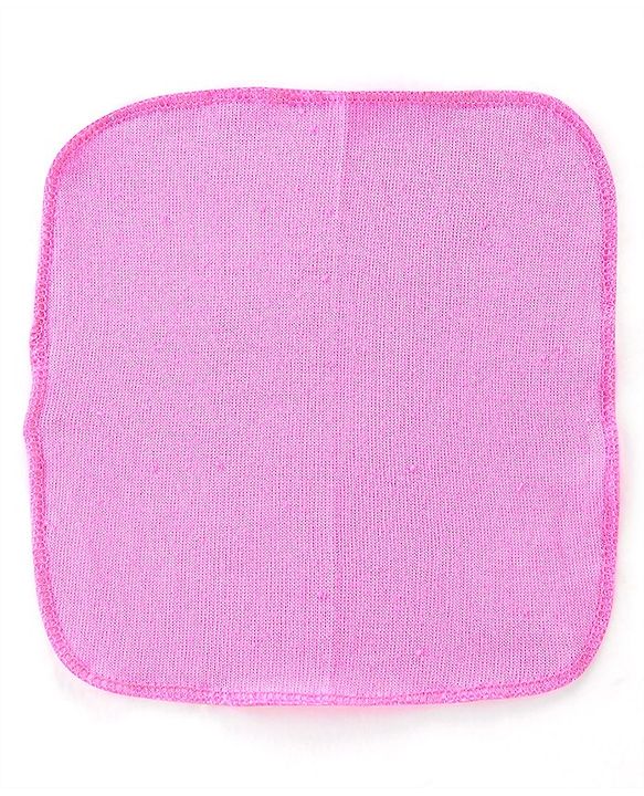 Babyhug Terry Knit Wash Cloths Pack of 6- Multicolour