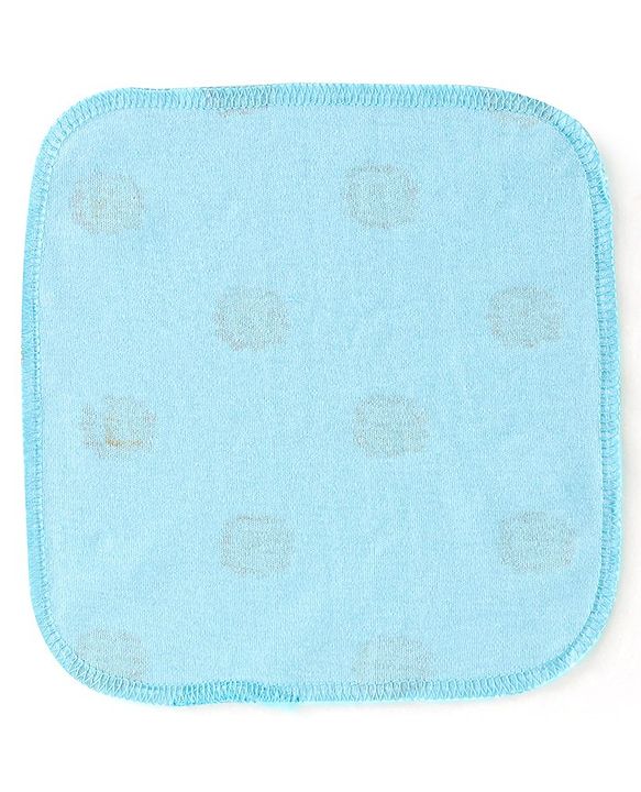 Babyhug Terry Knit Wash Cloths Pack of 6- Multicolour