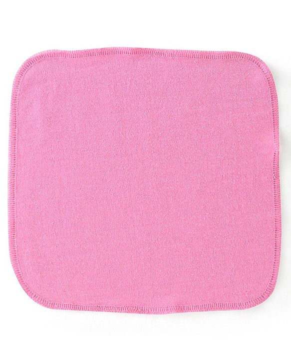 Babyhug Terry Knit Wash Cloths Pack of 6- Multicolour