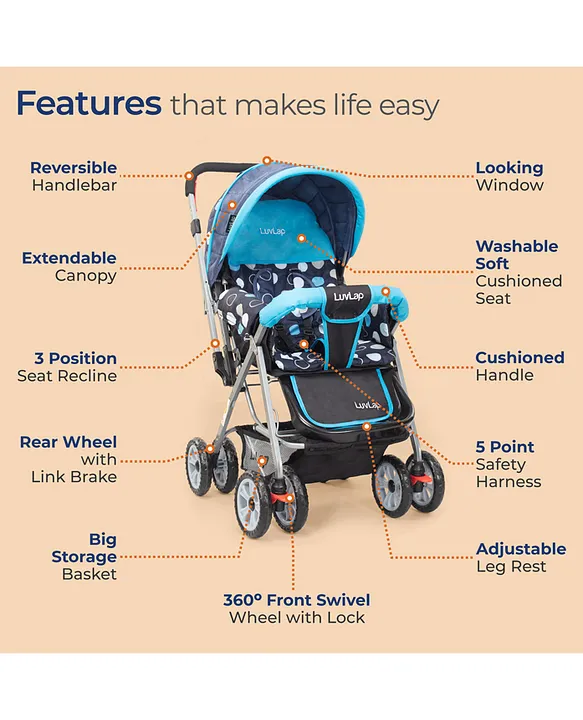 Firstcry shop luvlap stroller