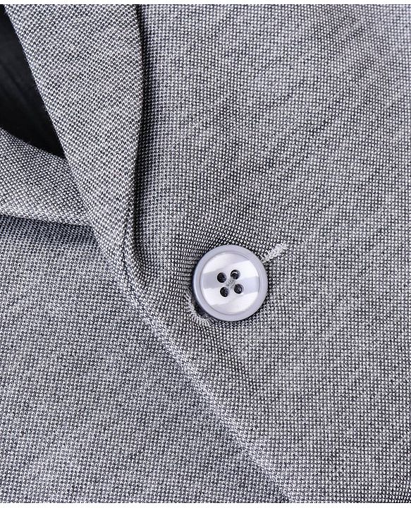 Babyhug Full Sleeves Solid Party Blazer- Grey
