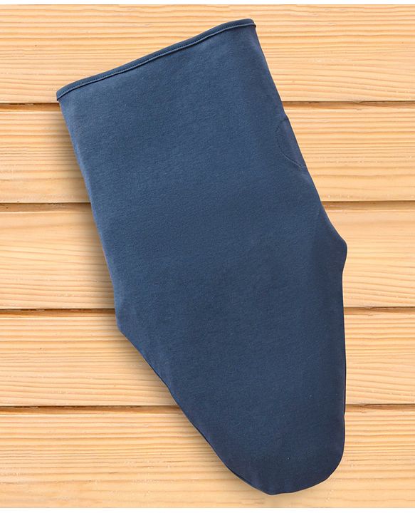 Babyhug 100% Cotton Swaddle Wrapper Sports Theme Pack of 2 - Navy Blue