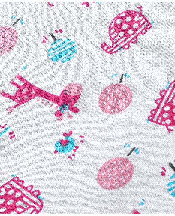 Babyhug 100% Cotton Swaddle Wrapper Sports Theme Pack of 2 - Navy Blue