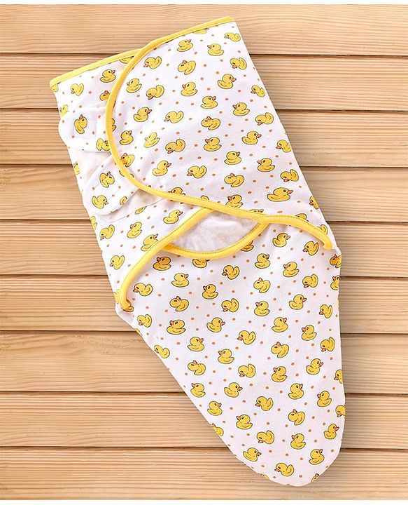 Babyhug 100% Cotton Swaddle Wrapper Sports Theme Pack of 2 - Navy Blue