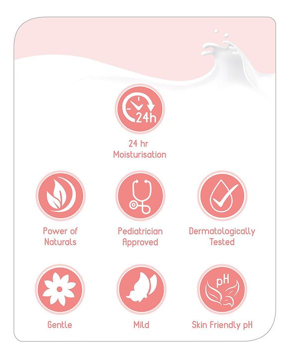 Babyhug Milk Protein Formula Daily Full Body and Face Moisturizing Cream Pack of 2 - 100 ml Each