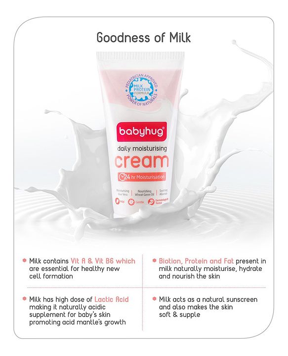 Babyhug Daily Full Body and Face Moisturizing Cream Pack of 2 - 50 ml Each