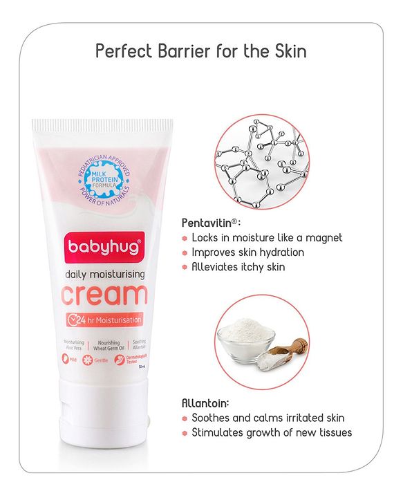 Babyhug Daily Full Body and Face Moisturizing Cream Pack of 2 - 50 ml Each