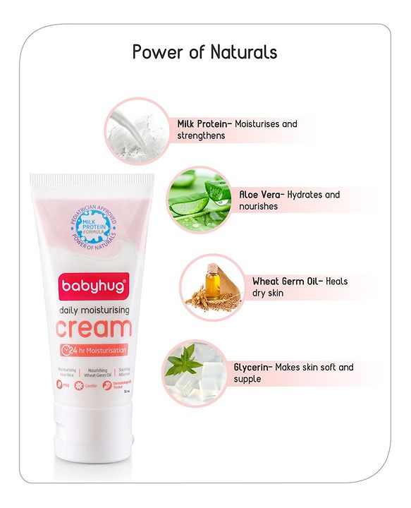Babyhug Daily Full Body and Face Moisturizing Cream Pack of 2 - 50 ml Each
