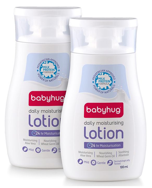 Babyhug Milk Protein Formula Daily Moisturising Milky Lotion Mild & Gentle Formula For Newborn Baby - 200 ml