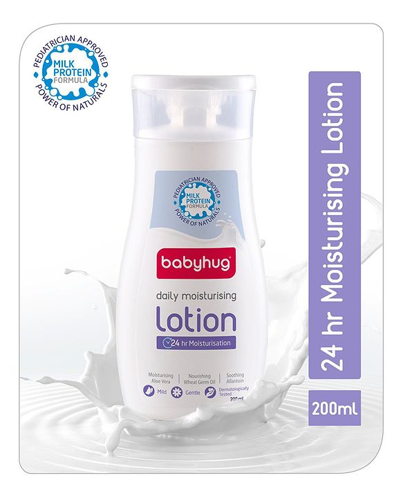 Babyhug Milk Protein Formula Daily Moisturising Lotion Pack of 2 - 200 ml Each