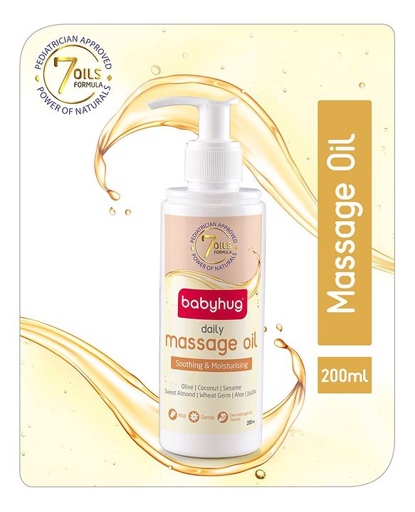 Babyhug Daily Massage Oil Pack of 2 - 200 ml Each