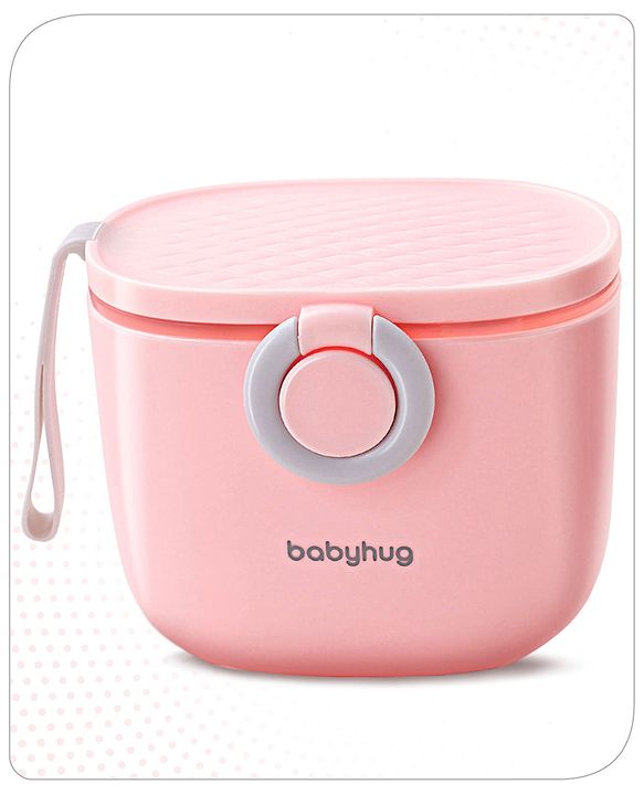 Babyhug Milk Powder Storage Container with Spoon - Pink