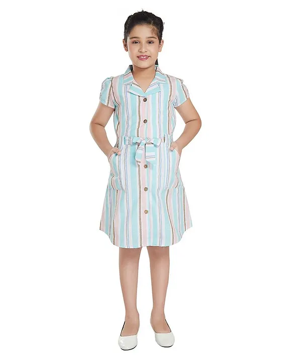Buy Peppermint Kids Pink Chequered Dress for Girls Clothing Online @ Tata  CLiQ