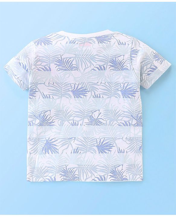 Babyhug Cotton Jersey Half Sleeves T-Shirt Text Print - White