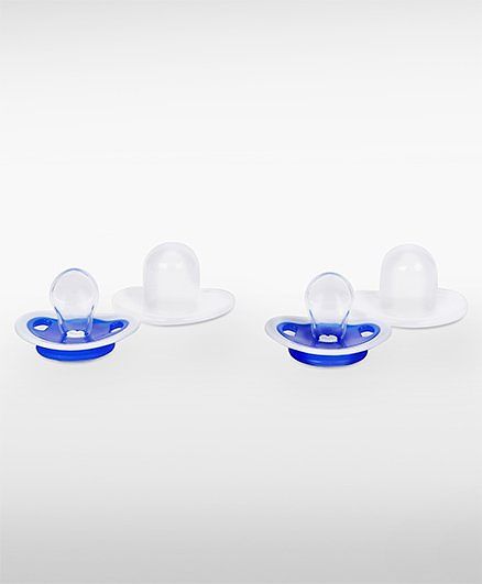 Babyhug Orthodontic Silicone Soother with Hygienic - Purple Cover  Pack of 2  | BPA-Free |Baby Safe Pacifier |0+ Months