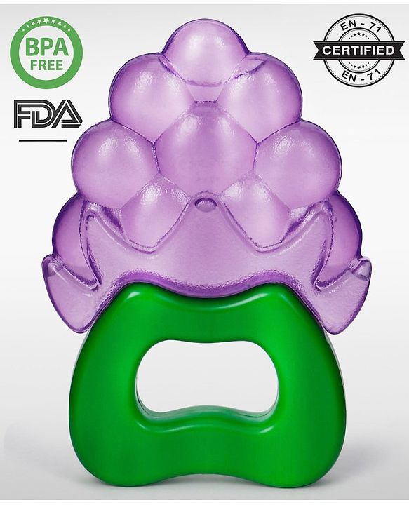 Babyhug Water Filled Grapes Teether - Purple