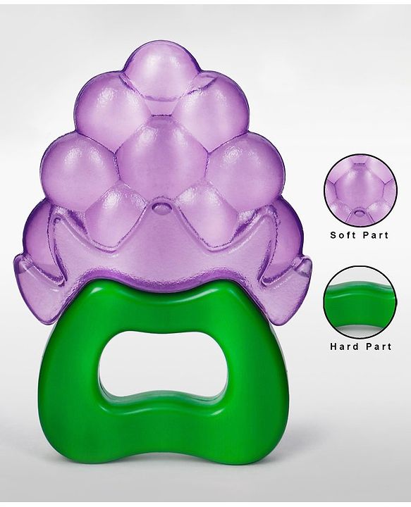 Babyhug Water Filled Grapes Teether - Purple