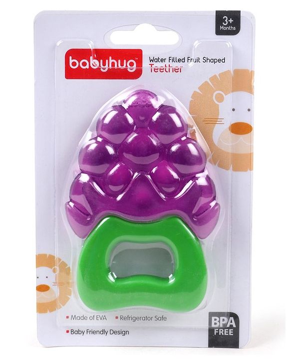 Babyhug Water Filled Grapes Teether - Purple