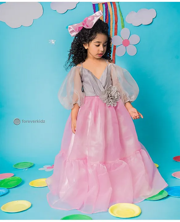 Ashley Lauren Kids 8256 Girls Satin A Line Puff Sleeve Pageant Dress o –  Glass Slipper Formals