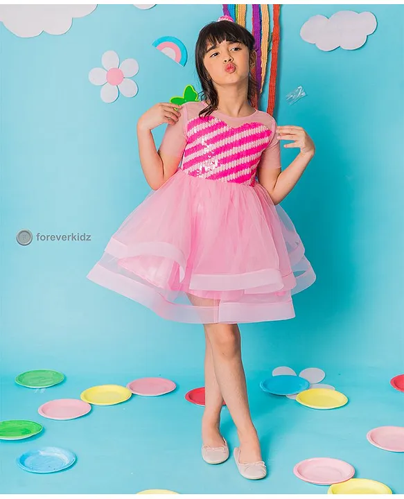 Little Girl's Pink Pinafore Dress – cuteheads
