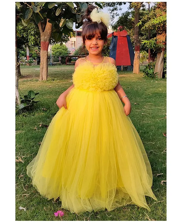 Yellow Lily Party Dress