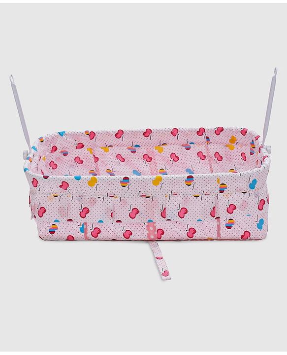Babyhug Little Dreams Cradle with Mosquito Net & Wheels - Blue