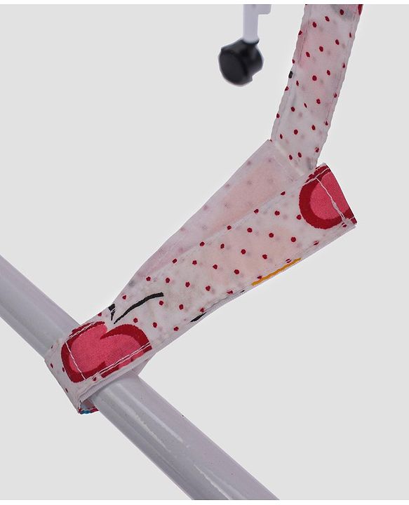 Babyhug Little Dreams Cradle with Mosquito Net & Wheels - Blue