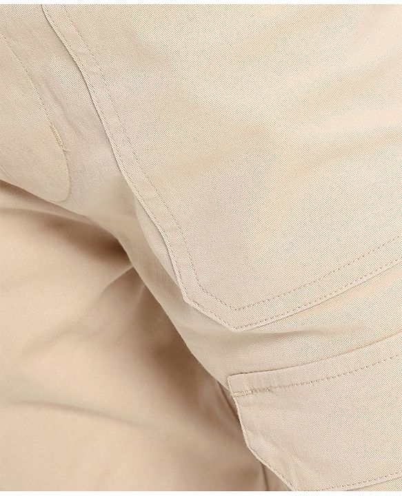 Pine Kids Cotton Elastane Pant With Soft Handfeel And Solid Colour - Beige
