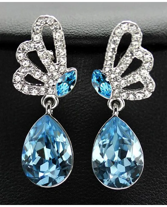 Swarovski Jewellery Swarovski Spirit Blue Crystal Earrings - Jewellery from  Faith Jewellers UK