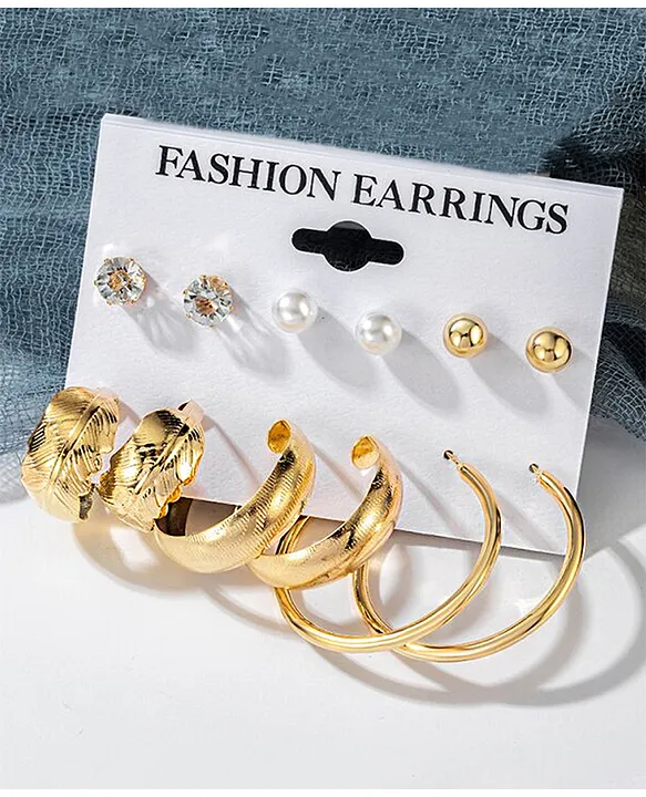 Big Hoop diamond Jhumkas Earrings | Gold hoop earrings with Jhumka | A –  Indian Designs