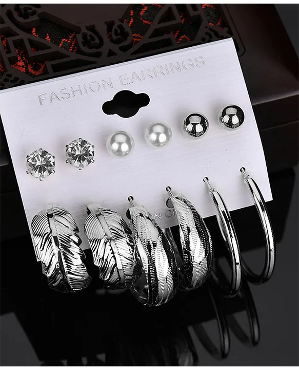 Fashion Trendy Earring Set Popular Jewelry Mixed Designs Pin Post Hoop  Earrings - China Earring and Drop Earrings price | Made-in-China.com