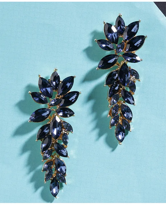 Buy Swarovski Extra Long Multicolored Gema Drop Earrings for Women Online @  Tata CLiQ Luxury