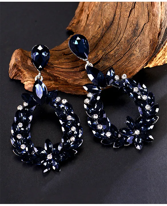 Floral Fairytale - blue - Paparazzi earrings – JewelryBlingThing-tmf.edu.vn