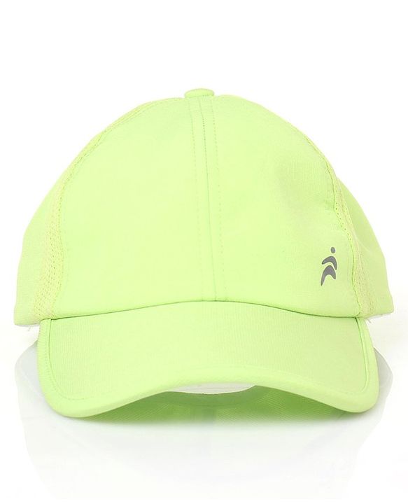 Pine Active Reflective Sports Cap Solid Green - Circumference 54 cm