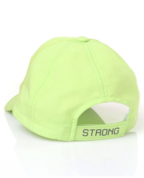 Pine Active Reflective Sports Cap Solid Green - Circumference 54 cm