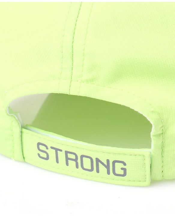 Pine Active Reflective Sports Cap Solid Green - Circumference 54 cm