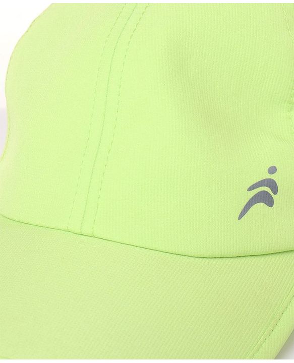 Pine Active Reflective Sports Cap Solid Green - Circumference 54 cm