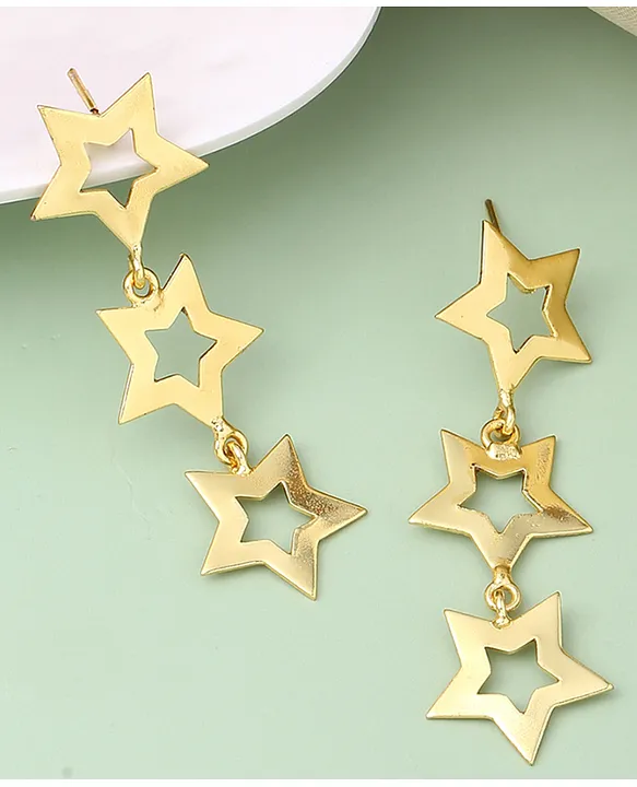 Carat* London Stella Nysa Pave Star Drop Earrings CE925Y-NYSA