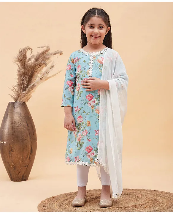 Buy Yellow Ethnic Wear Sets for Girls by AARIKA GIRLS ETHNIC Online |  Ajio.com